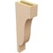 Ekena Millwork 3"W x 6"D x 18"H Thin Newport Rough Cedar Woodgrain TimberThane Corbel, Primed Tan CORUR03X06X18NEWRCPR - alternate 3